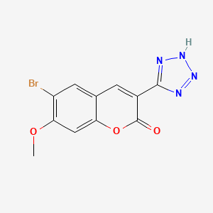 6-Bromo-7-methoxy-3-(1H-tetrazol-5-YL)-2H-chromen-2-one - 