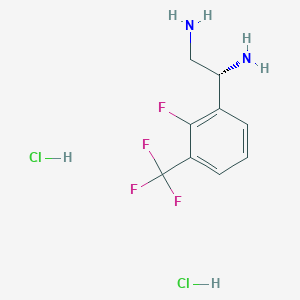 (1R)-1-[2-Fluoro-3-(trifluoromethyl)phenyl]ethane-1,2-diamine 2hcl - 