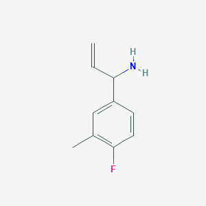 1-(4-Fluoro-3-methylphenyl)prop-2-EN-1-amine - 