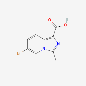 6-Bromo-3-methylimidazo[1,5-A]pyridine-1-carboxylic acid - 