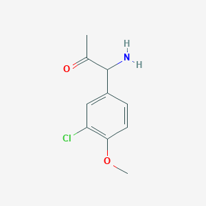 1-Amino-1-(3-chloro-4-methoxyphenyl)acetone - 