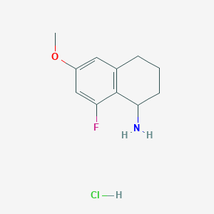 8-Fluoro-6-methoxy-1,2,3,4-tetrahydronaphthalen-1-amine hydrochloride - 