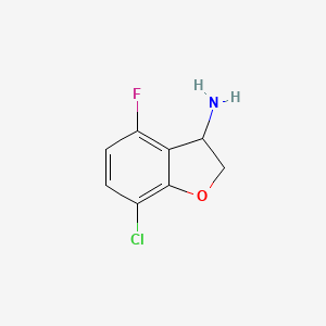 7-Chloro-4-fluoro-2,3-dihydro-1-benzofuran-3-amine - 
