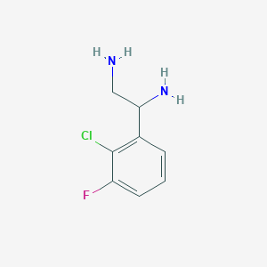 1-(2-Chloro-3-fluorophenyl)ethane-1,2-diamine - 