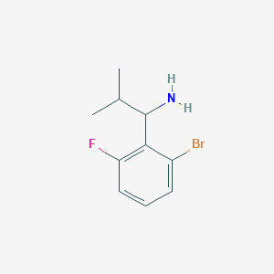 1-(2-Bromo-6-fluorophenyl)-2-methylpropan-1-amine - 