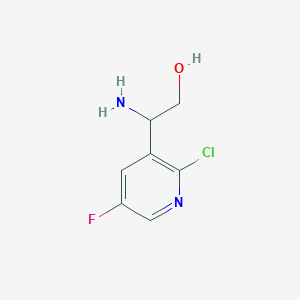 2-Amino-2-(2-chloro-5-fluoropyridin-3-YL)ethan-1-OL - 