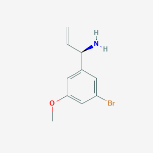 (1R)-1-(3-Bromo-5-methoxyphenyl)prop-2-EN-1-amine - 