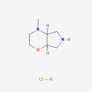(4aS,7aR)-4-methyl-3,4a,5,6,7,7a-hexahydro-2H-pyrrolo[3,4-b][1,4]oxazine;hydrochloride - 
