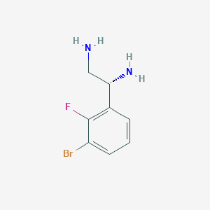 (1R)-1-(3-Bromo-2-fluorophenyl)ethane-1,2-diamine - 