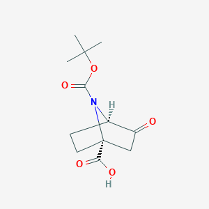 (1R,4R)-7-(tert-Butoxycarbonyl)-3-oxo-7-azabicyclo[2.2.1]heptane-1-carboxylic acid - 