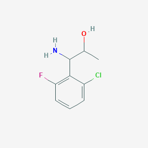 1-Amino-1-(2-chloro-6-fluorophenyl)propan-2-OL - 