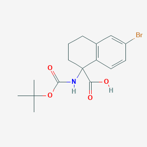 6-Bromo-1-((tert-butoxycarbonyl)amino)-1,2,3,4-tetrahydronaphthalene-1-carboxylic acid - 