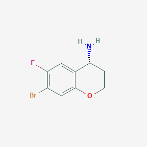 (R)-7-Bromo-6-fluorochroman-4-amine - 