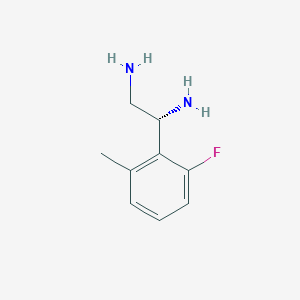 (1R)-1-(2-Fluoro-6-methylphenyl)ethane-1,2-diamine - 