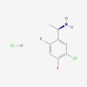 (R)-1-(5-Chloro-2,4-difluorophenyl)ethan-1-amine hcl - 