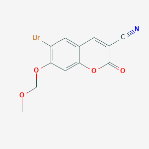 6-Bromo-7-(methoxymethoxy)-2-oxo-2H-chromene-3-carbonitrile - 