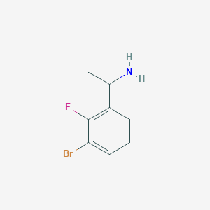 1-(3-Bromo-2-fluorophenyl)prop-2-EN-1-amine - 