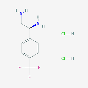 (1S)-1-[4-(Trifluoromethyl)phenyl]ethane-1,2-diamine 2hcl - 