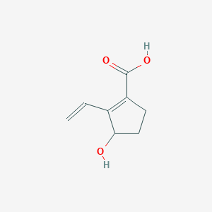 3-Hydroxy-2-vinylcyclopent-1-ene-1-carboxylic acid - 