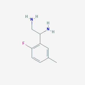 1-(2-Fluoro-5-methylphenyl)ethane-1,2-diamine - 