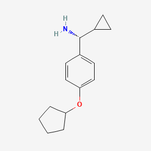 (R)-(4-(Cyclopentyloxy)phenyl)(cyclopropyl)methanamine - 