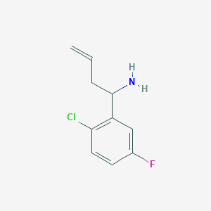 1-(2-Chloro-5-fluorophenyl)but-3-EN-1-amine - 