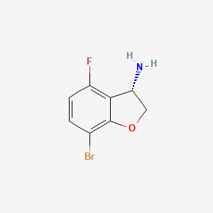 (3S)-7-Bromo-4-fluoro-2,3-dihydrobenzo[B]furan-3-ylamine - 