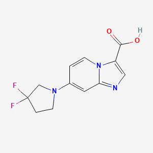 7-(3,3-Difluoropyrrolidin-1-YL)imidazo[1,2-A]pyridine-3-carboxylic acid - 