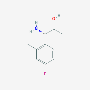 (1S)-1-Amino-1-(4-fluoro-2-methylphenyl)propan-2-OL - 