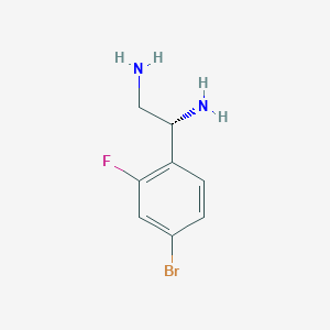 (1R)-1-(4-Bromo-2-fluorophenyl)ethane-1,2-diamine - 