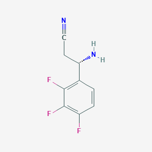 (3S)-3-Amino-3-(2,3,4-trifluorophenyl)propanenitrile - 