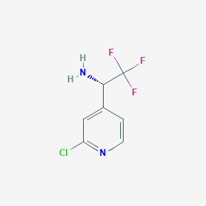 (S)-1-(2-Chloropyridin-4-YL)-2,2,2-trifluoroethan-1-amine - 