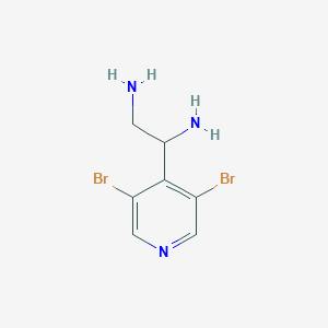 1-(3,5-Dibromopyridin-4-YL)ethane-1,2-diamine - 