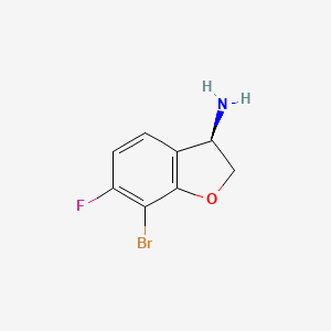 (3R)-7-Bromo-6-fluoro-2,3-dihydrobenzo[B]furan-3-ylamine - 