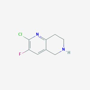 2-Chloro-3-fluoro-5,6,7,8-tetrahydro-1,6-naphthyridine - 