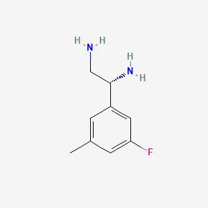 (1R)-1-(5-Fluoro-3-methylphenyl)ethane-1,2-diamine - 