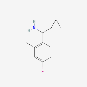 Cyclopropyl(4-fluoro-2-methylphenyl)methanamine - 