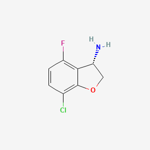 (3S)-7-Chloro-4-fluoro-2,3-dihydrobenzo[B]furan-3-ylamine - 