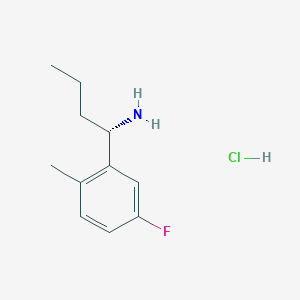 (S)-1-(5-Fluoro-2-methylphenyl)butan-1-amine hcl - 
