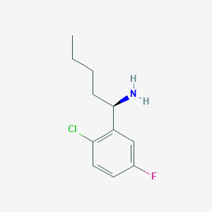 (R)-1-(2-Chloro-5-fluorophenyl)pentan-1-amine - 