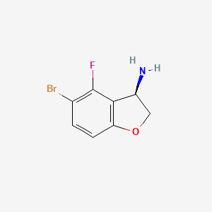 (R)-5-Bromo-4-fluoro-2,3-dihydrobenzofuran-3-amine - 