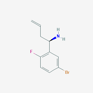 (R)-1-(5-Bromo-2-fluorophenyl)but-3-EN-1-amine - 