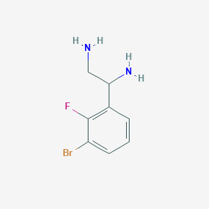 1-(3-Bromo-2-fluorophenyl)ethane-1,2-diamine - 
