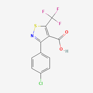 3-(4-Chlorophenyl)-5-(trifluoromethyl)isothiazole-4-carboxylic acid - 