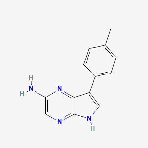 7-(P-Tolyl)-5H-pyrrolo[2,3-B]pyrazin-2-amine - 