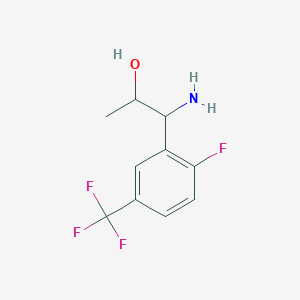 1-Amino-1-[2-fluoro-5-(trifluoromethyl)phenyl]propan-2-OL - 
