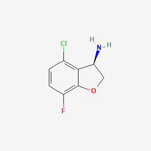 (R)-4-Chloro-7-fluoro-2,3-dihydrobenzofuran-3-amine - 