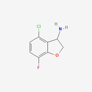 4-Chloro-7-fluoro-2,3-dihydro-1-benzofuran-3-amine - 