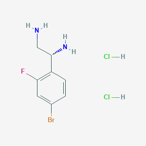 (1R)-1-(4-Bromo-2-fluorophenyl)ethane-1,2-diamine 2hcl - 