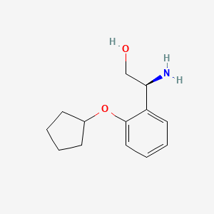 (2S)-2-Amino-2-(2-cyclopentyloxyphenyl)ethan-1-OL - 